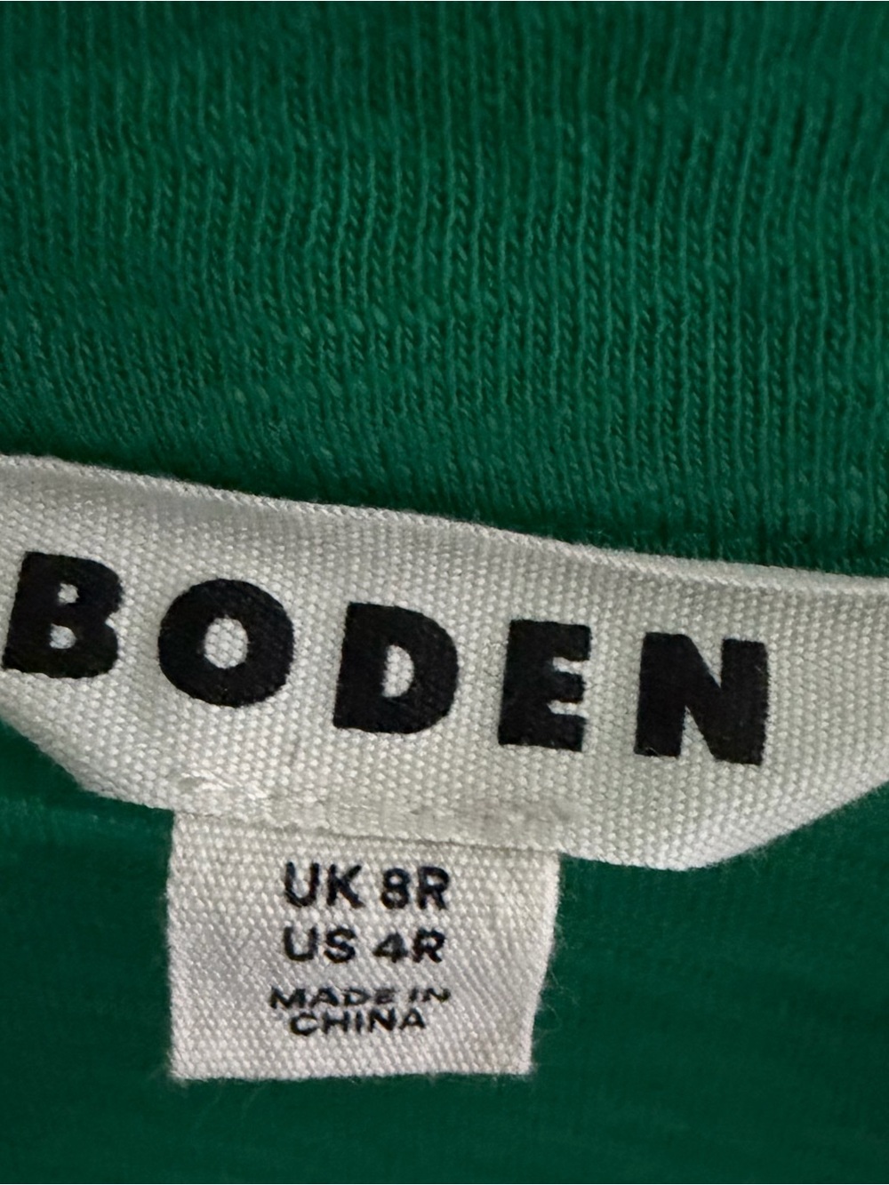 100% Cotton Boden Emerald Green Polo Casual Preppy Mini Dress  Size US 4R - Picture 5 of 6